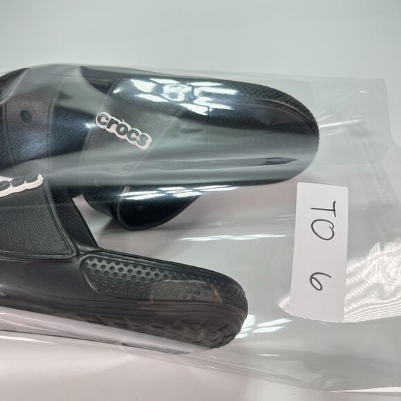 Crocs Classic Black All Terrain Slide Sandals Lightweight Men's Size 9 - Picture 9 of 9